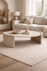 Traverten Orta Sehpa Sütün Ayaklı