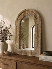 Traverten Doğal Taş 40x60cm Dekoratif Ayna – Rusticana Seri