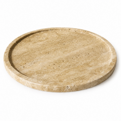 Doğal Traverten Tepsi – 28 cm