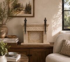 Rusticana Luxury Traverten Dekor Şömine