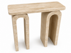 Modern Traverten Görünümlü Dresuar – 100 × 25 × 90 cm