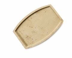 Doğal Traverten Mermer Tepsi - Oval Tepsi 20x30cm