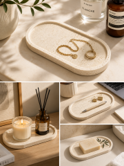 13 x 28 Ivory Light Dekoratif Tepsi