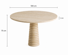 Avera Yuvarlak Yemek Masası 100 CM