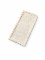 IVORY LIGHT Traverten Flüt Detay Tepsi – 15x30 cm - Görsel 3