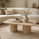 Travertine Aura Orta Sehpa