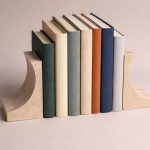 Doğal Traverten Kitap Tutucu Seti – 2 Parça - Görsel 3