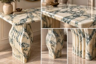 Verde Elegance – Calacatta Verde Mermer Dresuar